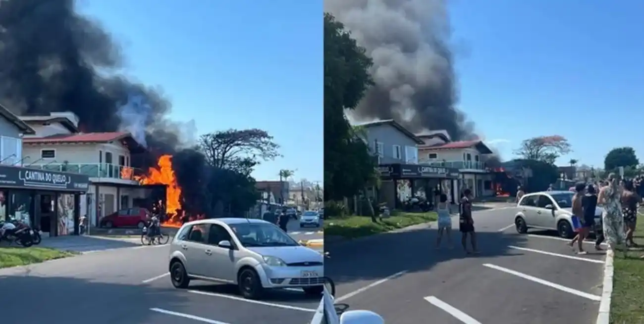 Una avioneta se estrelló contra un restaurante en el sur de Brasil. Foto: NA.