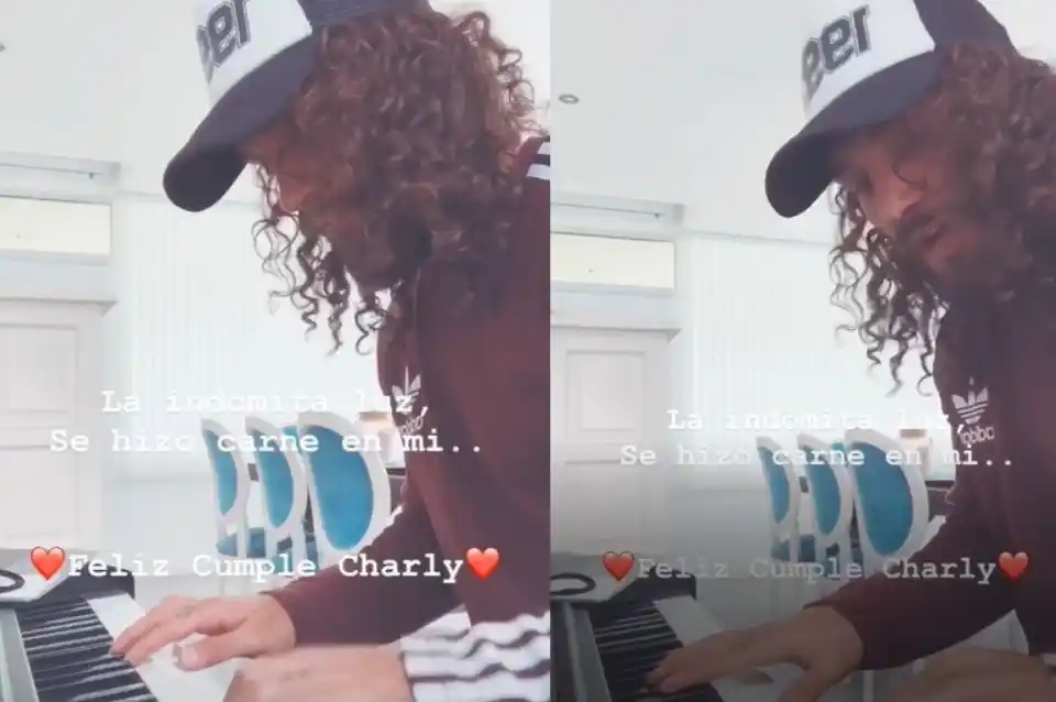 Franco Zuculini homenajeó a Charly García por su cumpleaños