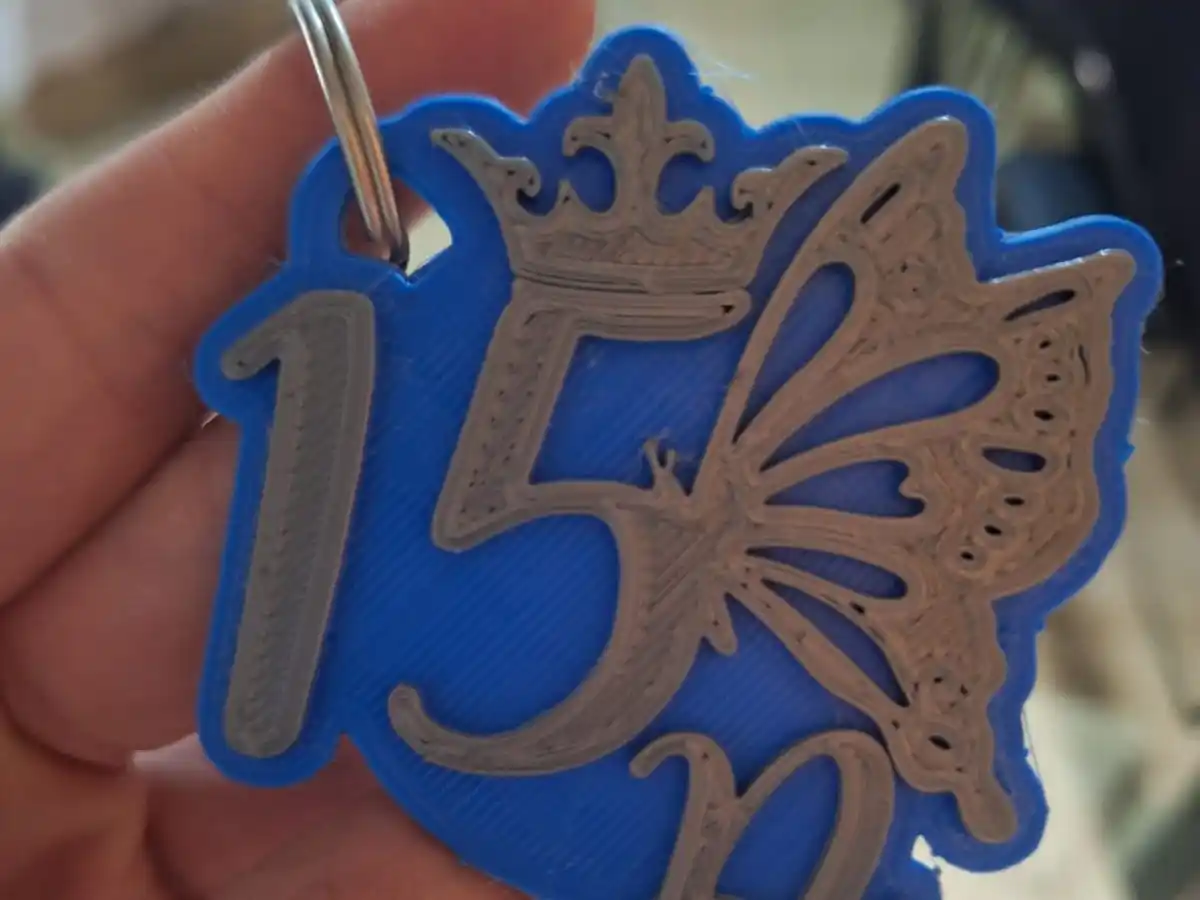 Llave perdida con llavero de 15
