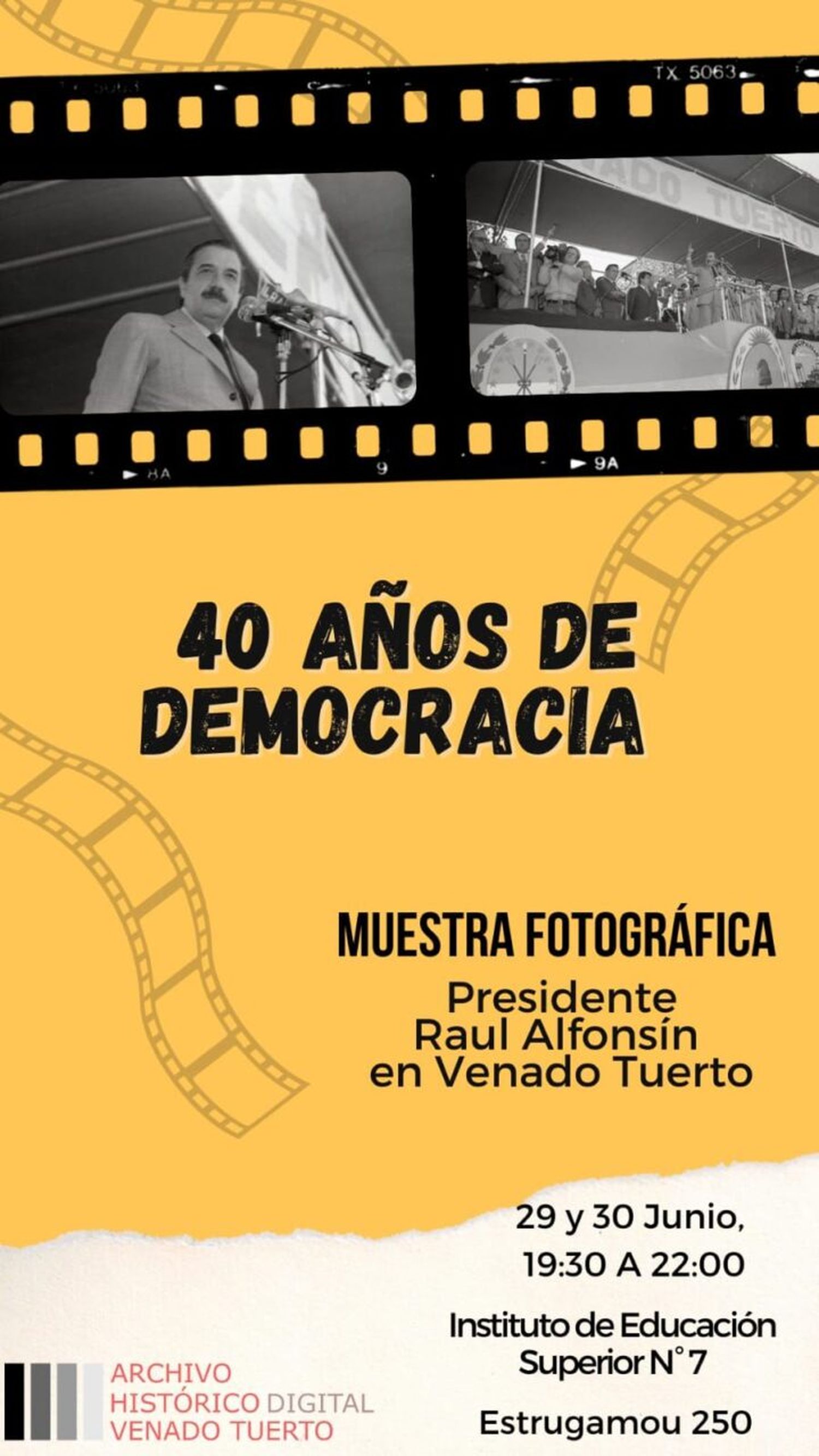 El IES N°7 lanza actividades de celebración por los 40 años de democracia