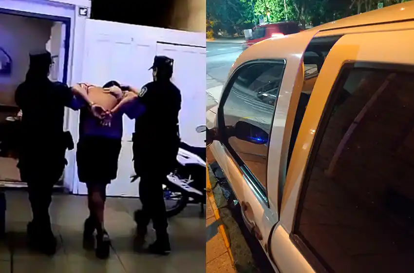 Forzó la puerta de un auto estacionado frente a la Biblioteca Municipal