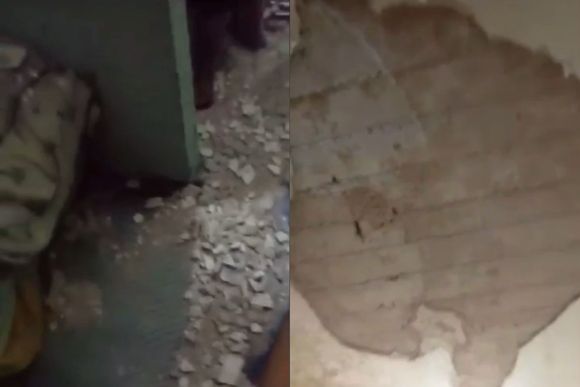 Se derrumbó mampostería del techo de una celda en la cárcel de San Nicolás: un preso herido