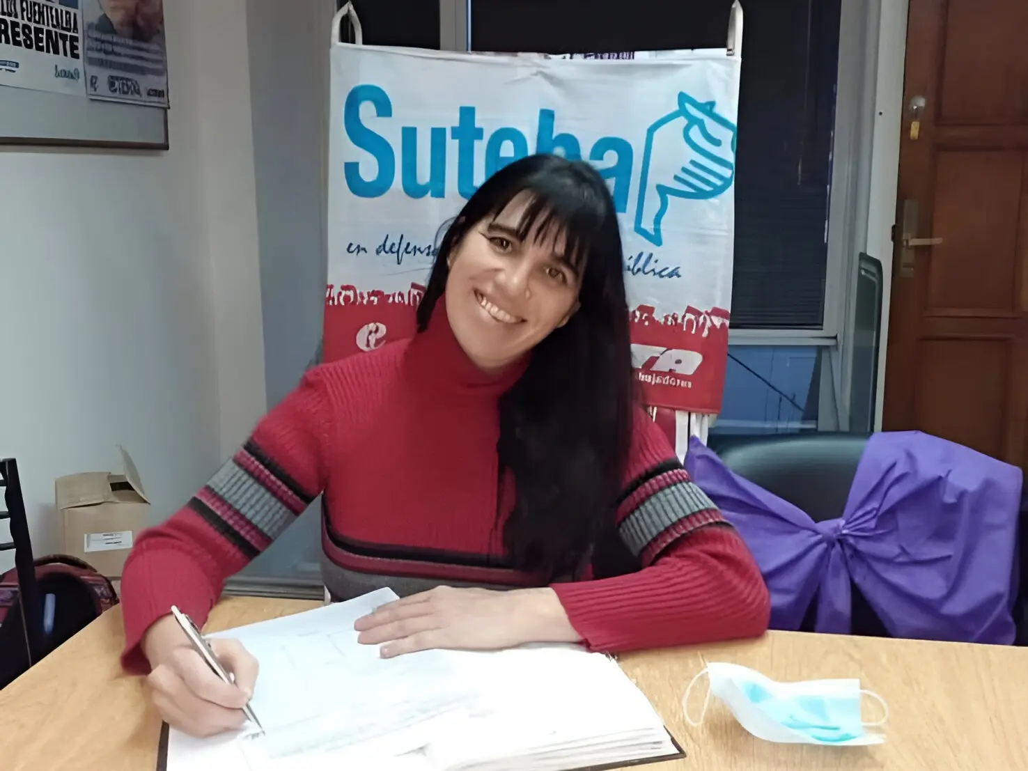 Gabriela Irigoin, secretaria general de Suteba Tres Arroyos
