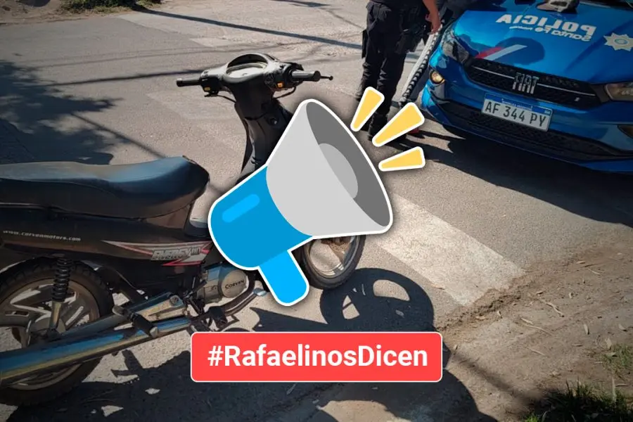 #RafaelinosDicen | “Quisiera que se haga público mi agradecimiento al Comando Radioeléctrico que encontraron mi moto”