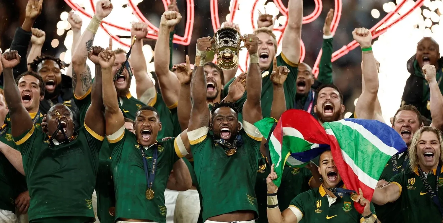 Sudáfrica le ganó a los All Blacks y se coronó campeón del Mundial de Francia