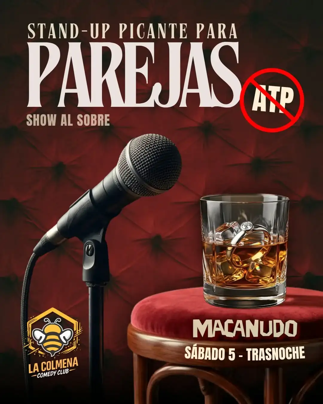 Flyer del evento compartido en redes sociales.
