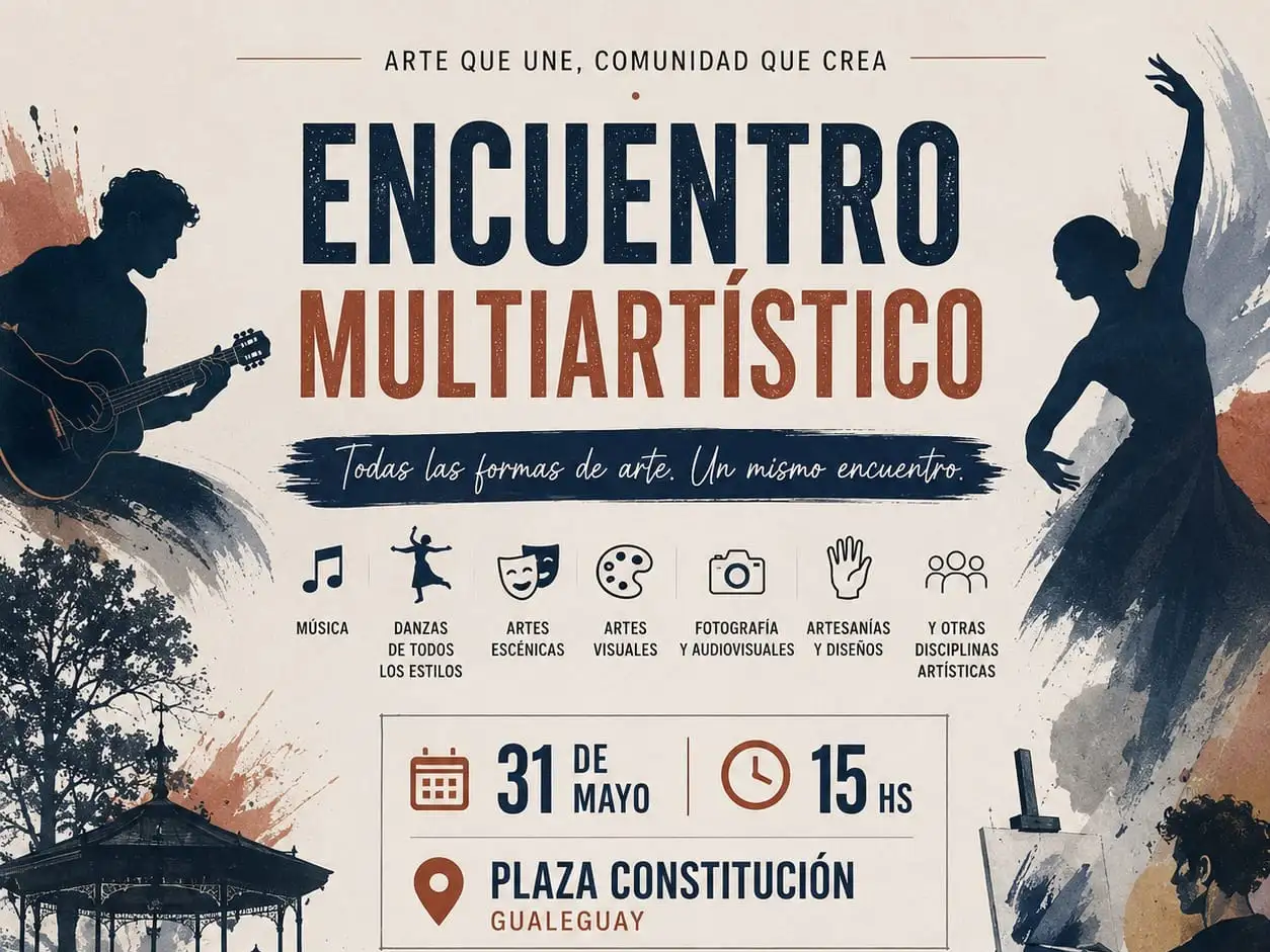 Plaza Constitución será escenario del Encuentro Multi Artístico este 31 de mayo