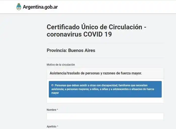 El permiso de circulación para poder transitar en esta nueva etapa de aislamiento 
