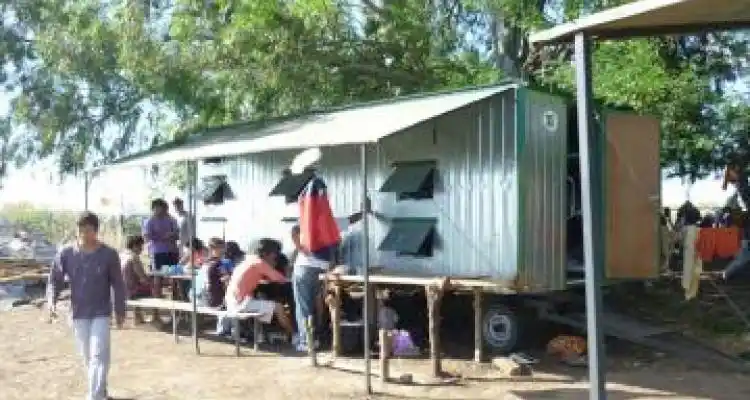 Trabajo esclavo en un campo de arándanos de Baradero