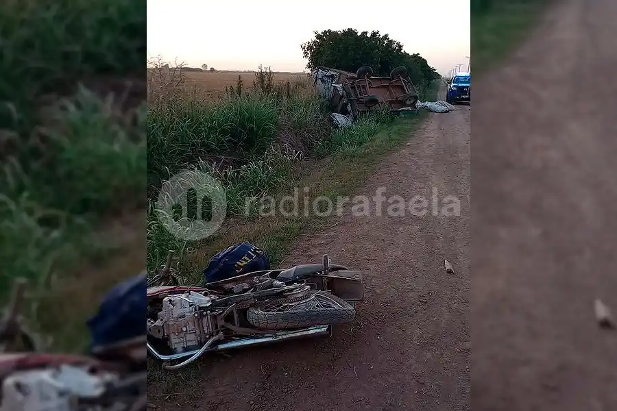 Un motociclista falleció luego de un fuerte choque contra una camioneta cerca de Plaza Luxardo