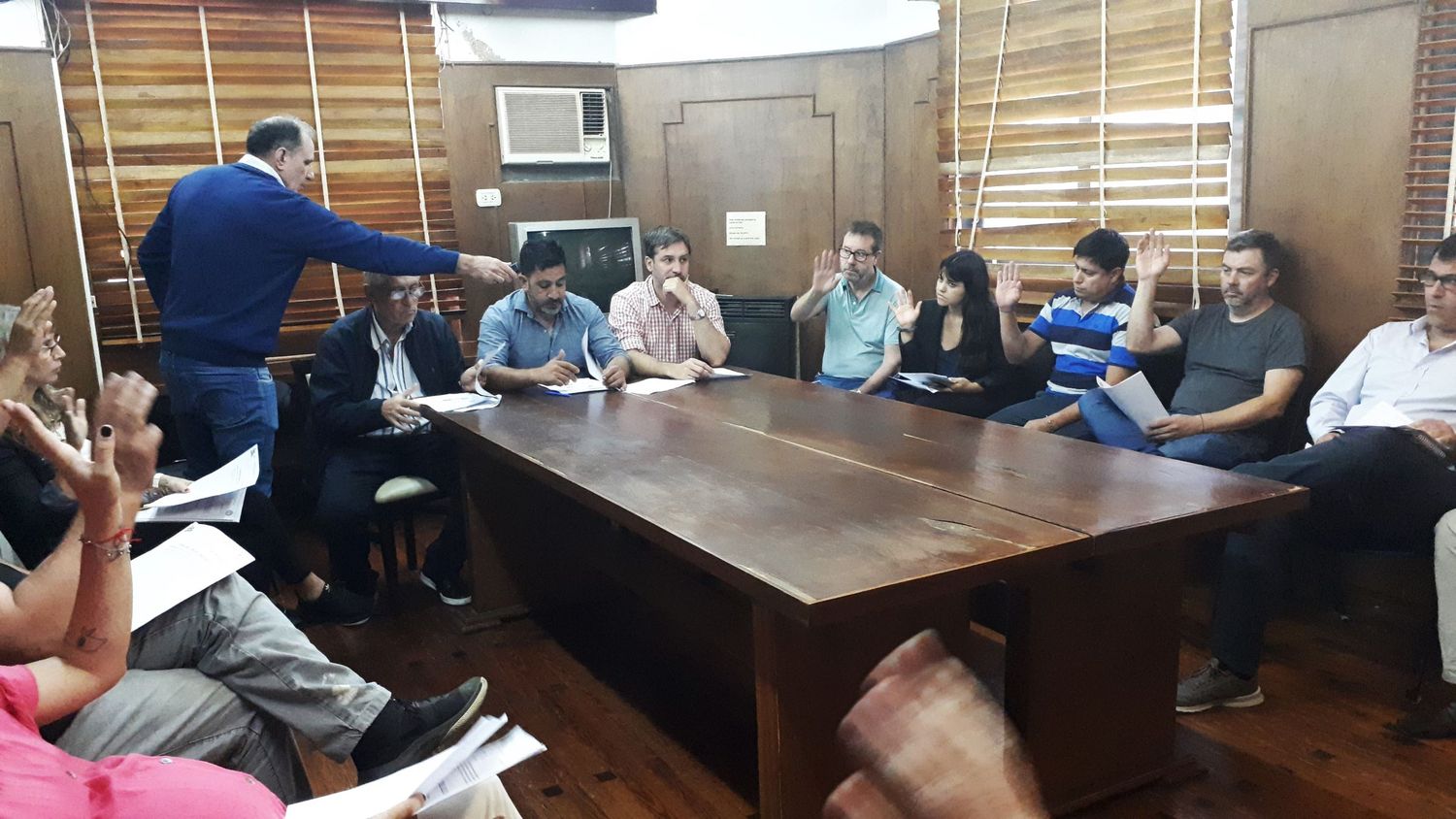 Los concejales sesionaron en la sala de reuniones Patricia Rocca del HCD. Foto: La Opinión.