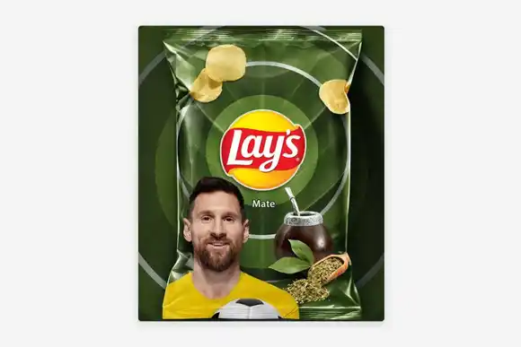 Messi y Lays en una colaboración inesperada: papas fritas sabor mate
