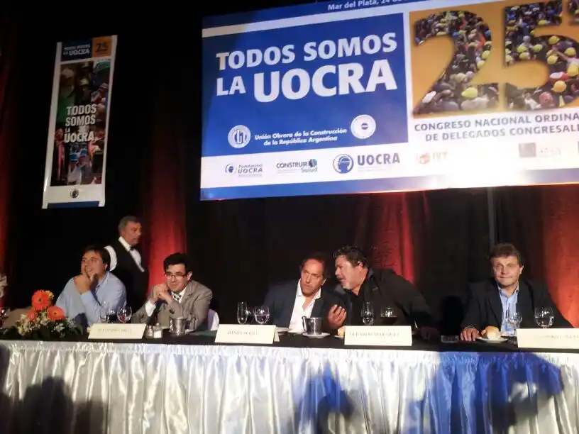 Scioli participa del Congreso anual de la UOCRA en Mar del Plata
