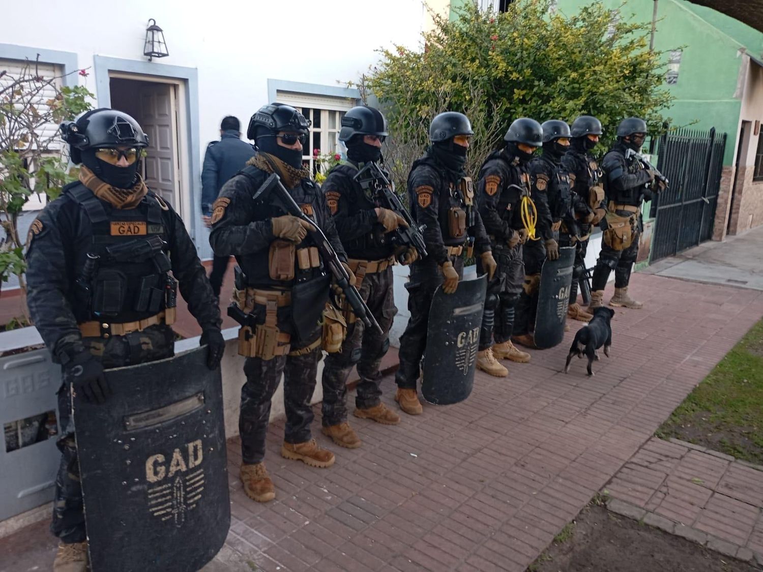 Durante un allanamiento se secuestraron varias armas de fuego y municiones.