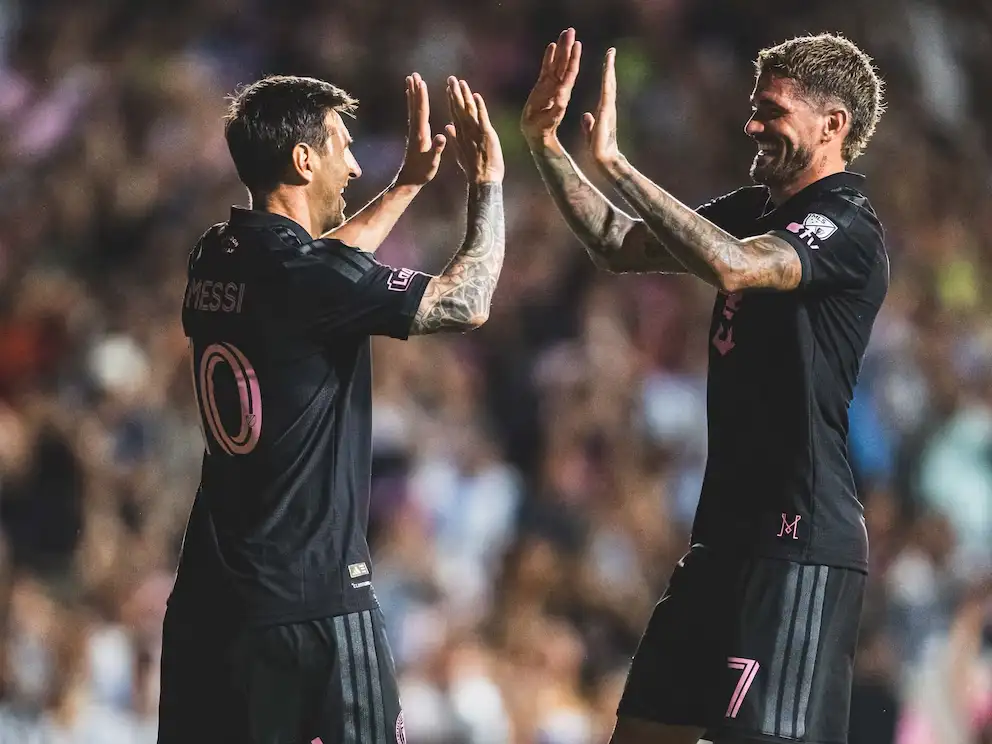 messi y  de paul