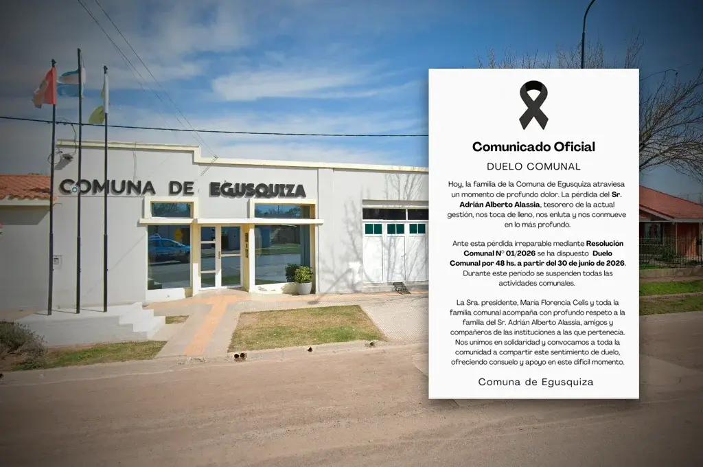 La Comuna de Egusquiza decretó 48 horas de duelo tras el fallecimiento de un expresidente comunal
