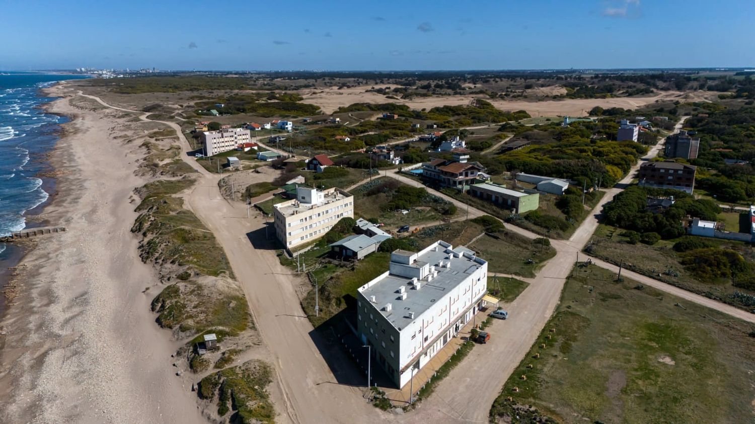 Vista aérea. Del balneario quequenense