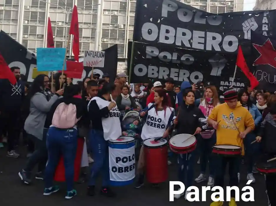 El Polo Obrero se movilizó hoy en Entre Ríos