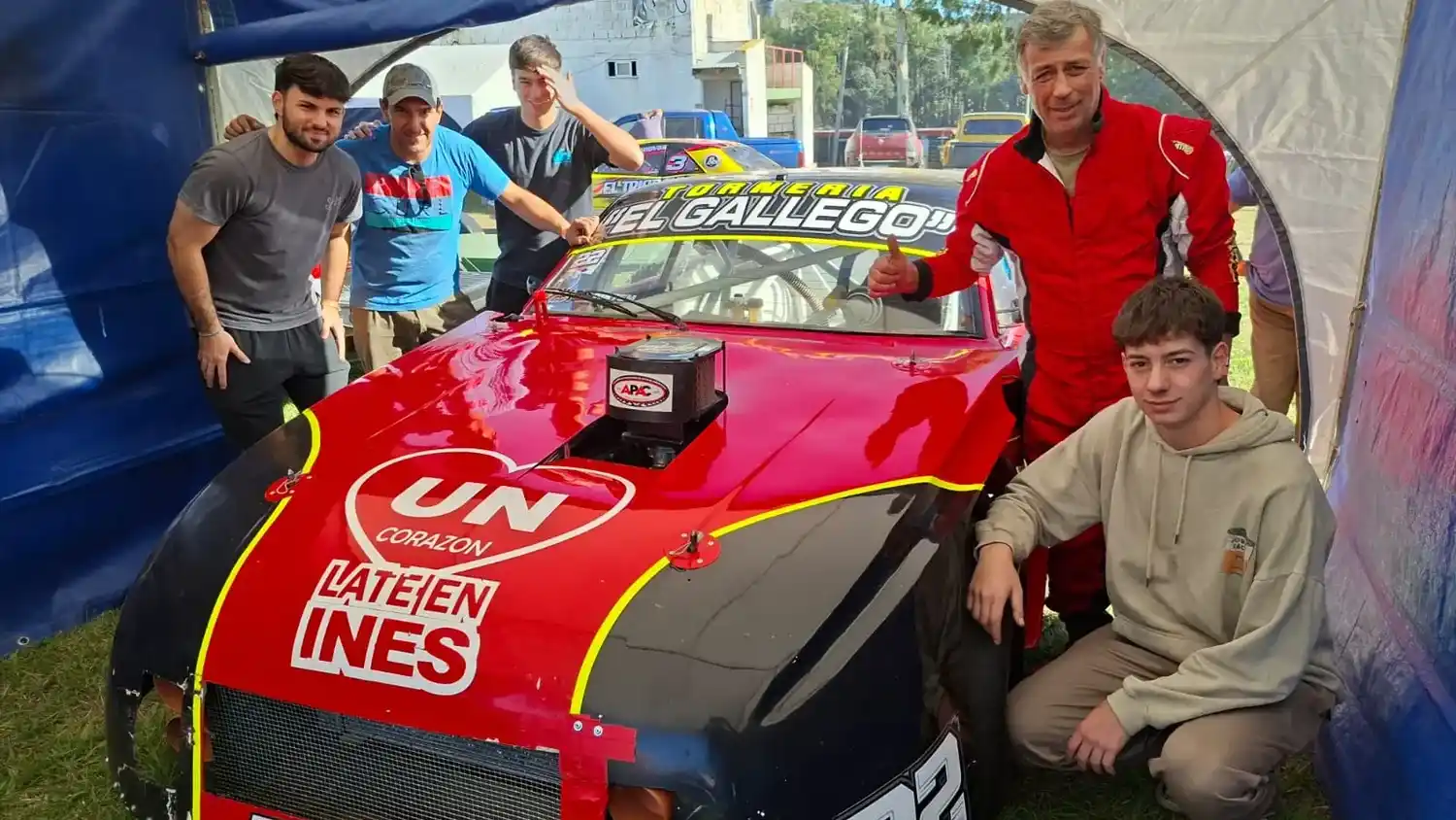 "Gallego" Fernández y su equipo.