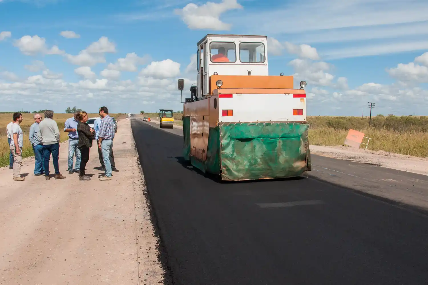 Se realizan obras en la ruta 51 cerca de Irazusta
