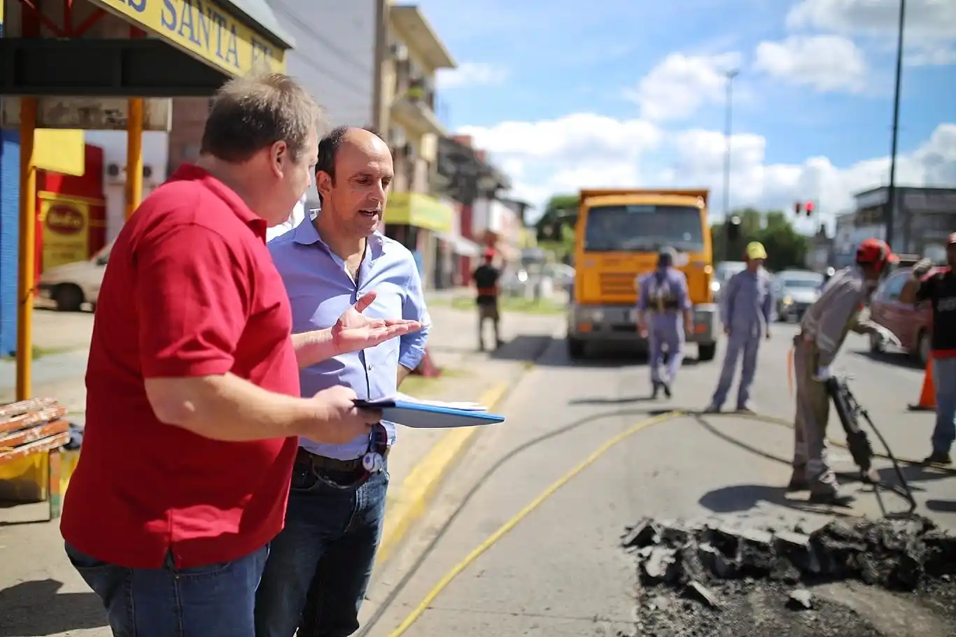 Avanzan las tareas de bacheo en la ciudad