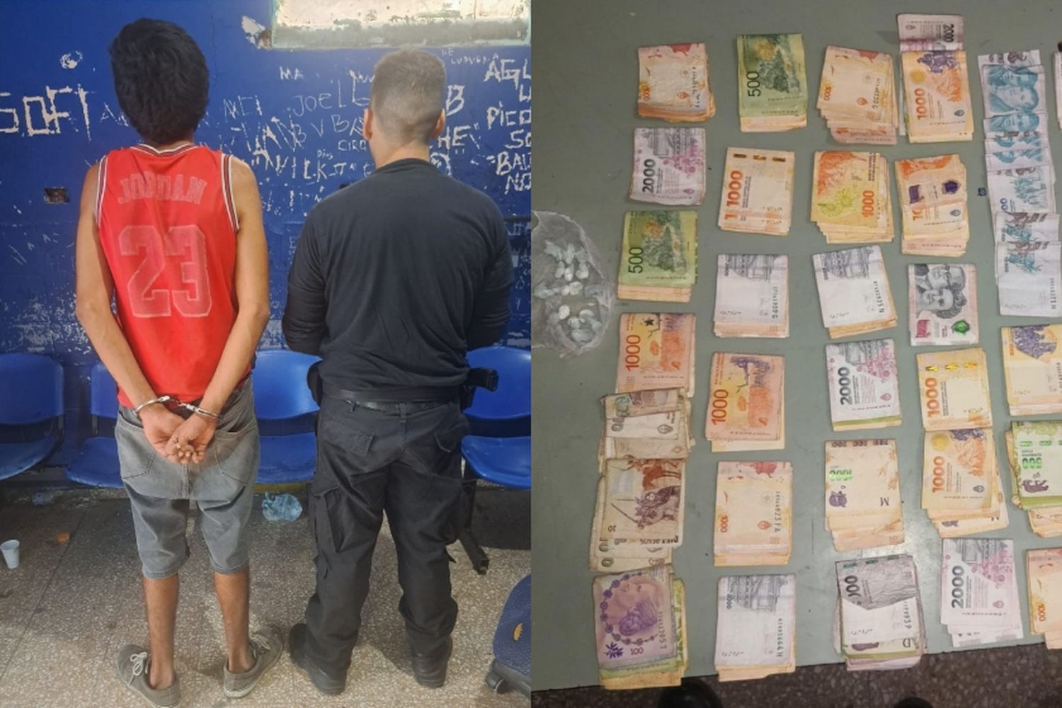 Narcomenudeo: cayó un joven con droga y dinero en zona norte