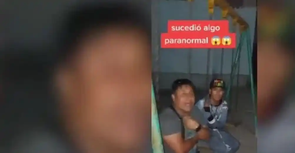 Fantasma comenzó a hamacarse y asustó a todos
