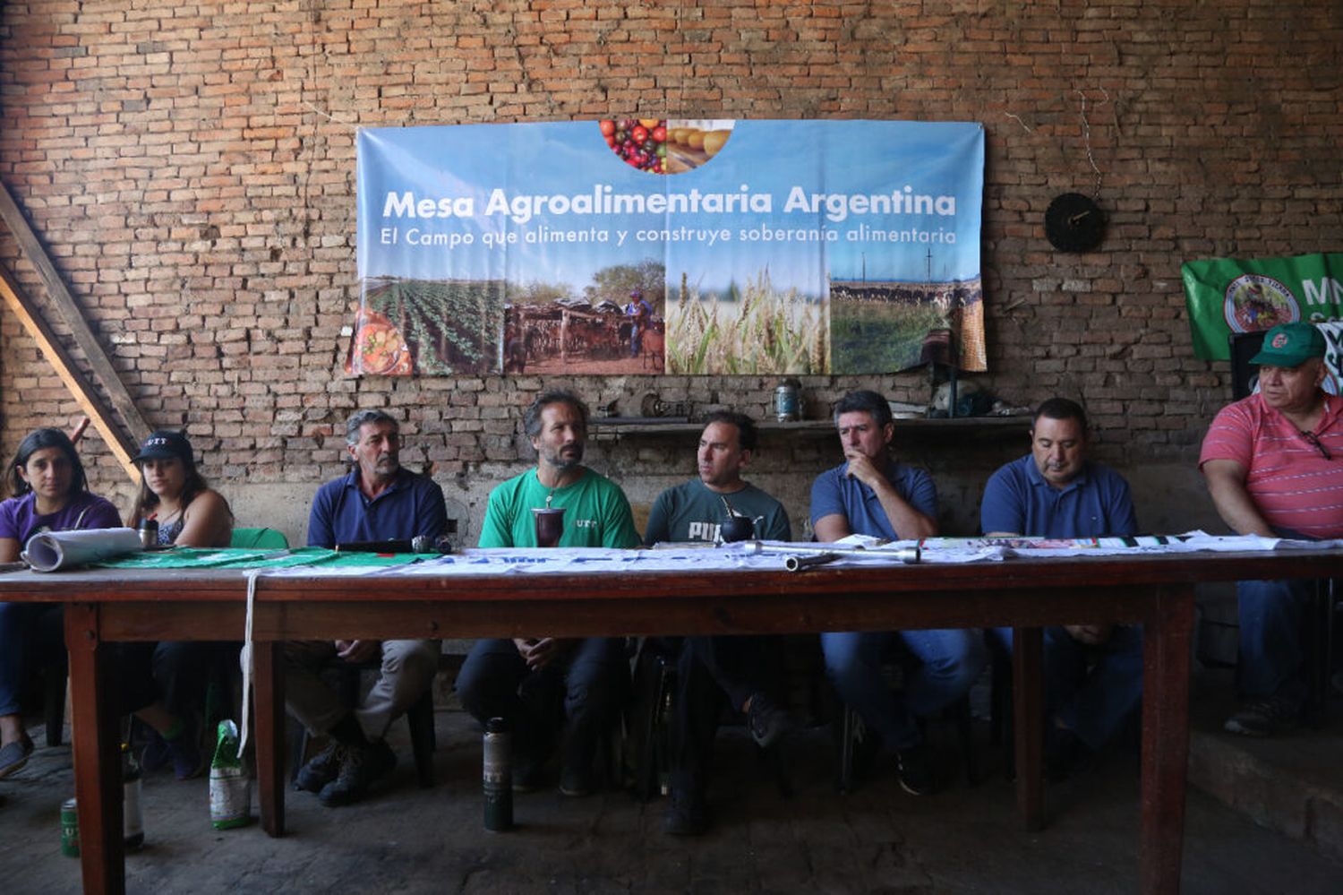 Pequeños y medianos productores rurales protestan en Plaza de Mayo