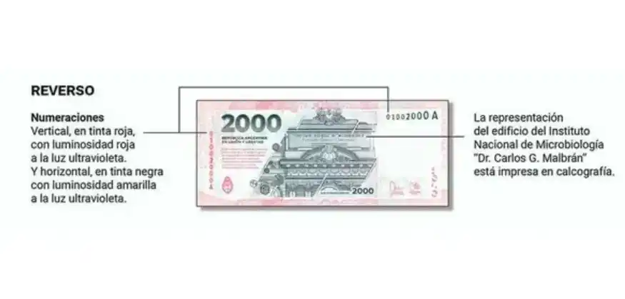 billete 2000 pesos - 1