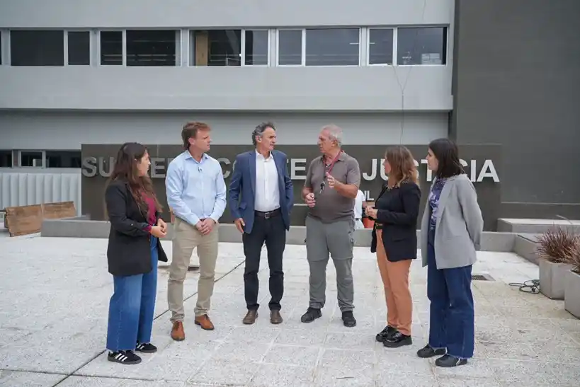 Katopodis en Olavarría: recorrió obras para la ciudad