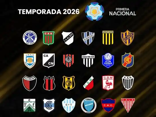 Todo definido para el torneo de la Primera Nacional 2026 que iniciará el 7 de febrero.
