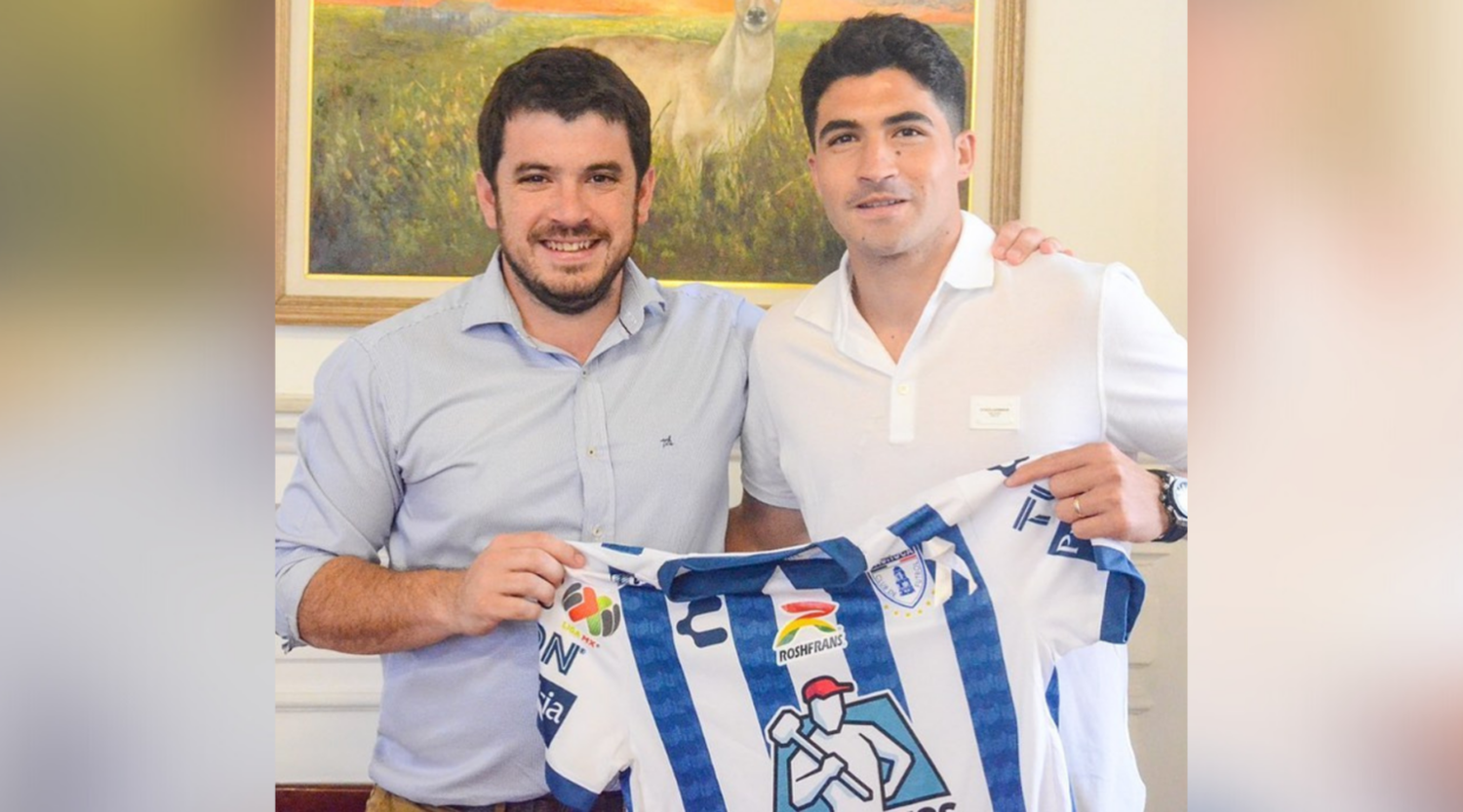 Chiarella recibió a Nico Ibañez, el venadense campeón y goleador del fútbol mexicano 