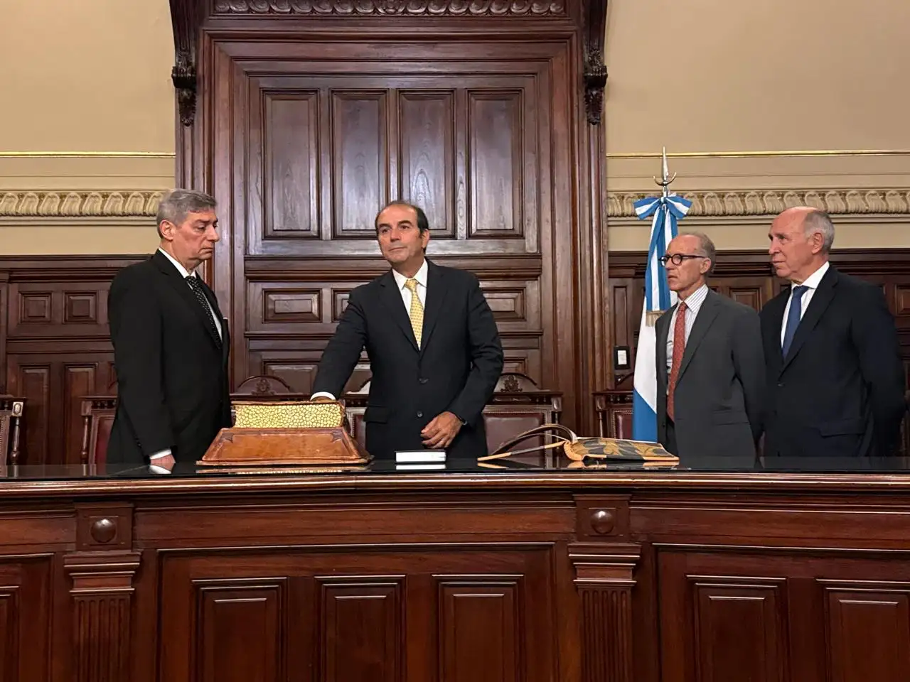 Acto. Manuel García Mansilla jura como ministro de la Corte Suprema de Justicia de la Nación.