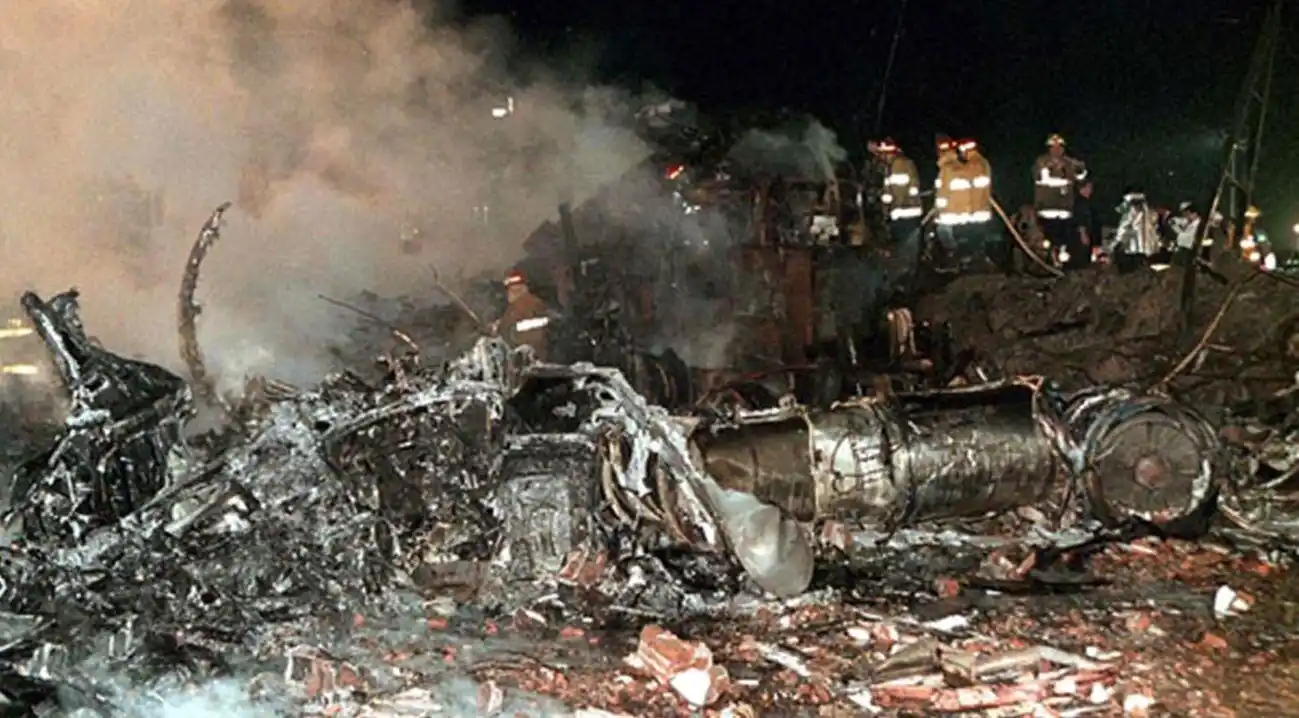 En el accidente murieron 65 personas.