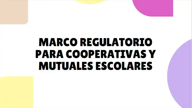 El CGE elaboró lineamientos para el funcionamiento de las cooperativas escolares