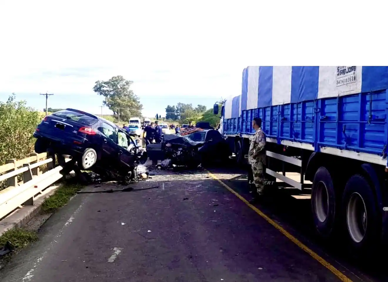 Tragedia en ruta 11: una mujer perdió la vida tras un fuerte choque cerca de Victoria