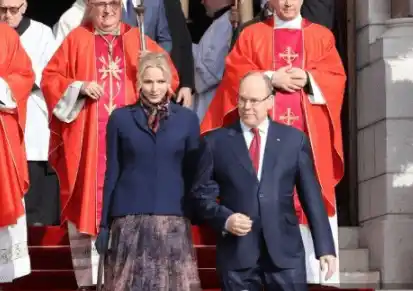 La princesa Charlene acompaña a su esposo a los actos públicos en Mónaco. Foto AFP