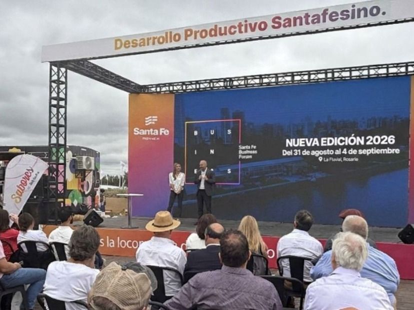 Puccini presentó en Expoagro la tercera edición del Santa Fe Business Forum