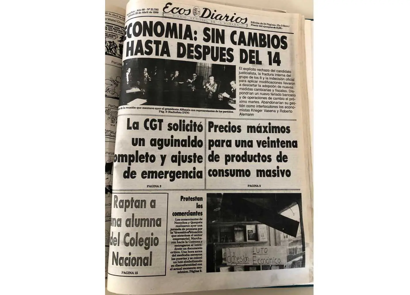Sábado 29 de abril de 1989