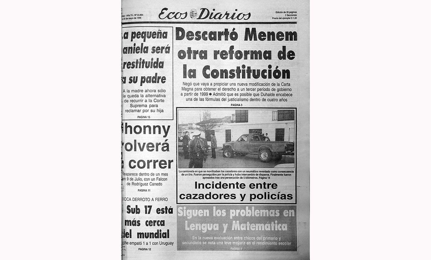 Sábado 20 de mayo de 1995