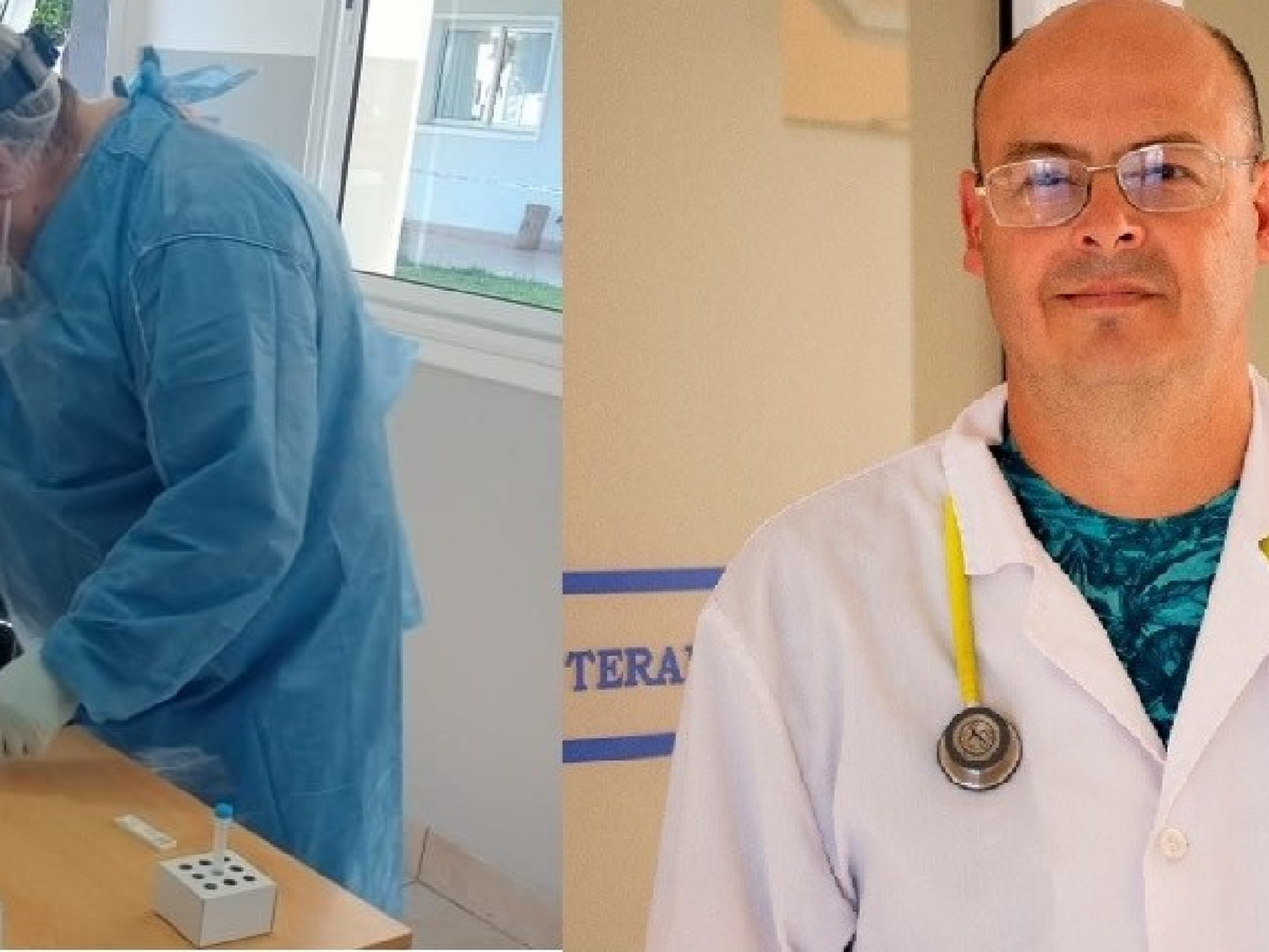Médicos solidarios en Morteros: se fueron a vacunar y terminaron hisopando