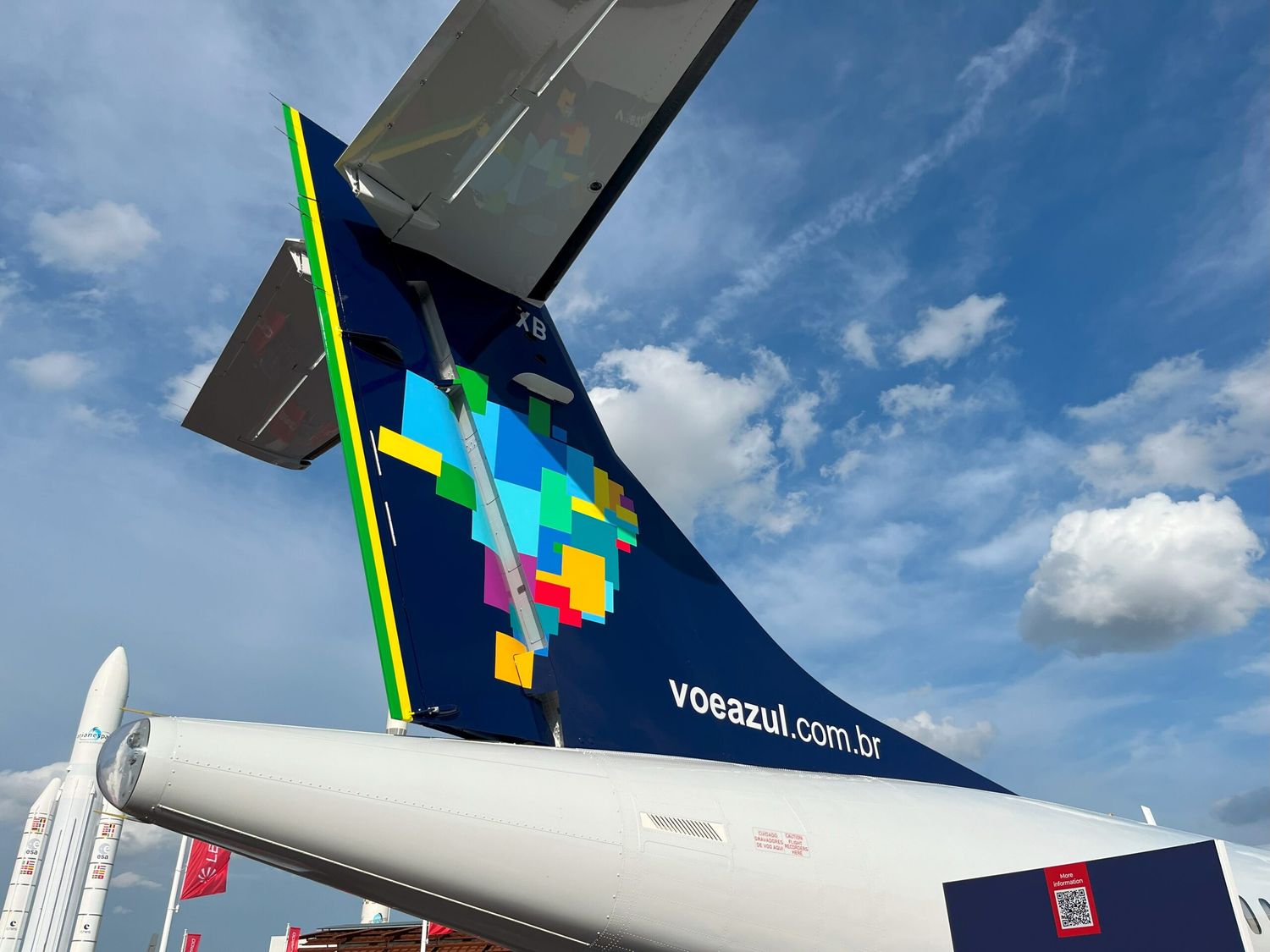 [Fotogalería] Paris Air Show 2023: exposición del ATR 72 de Azul