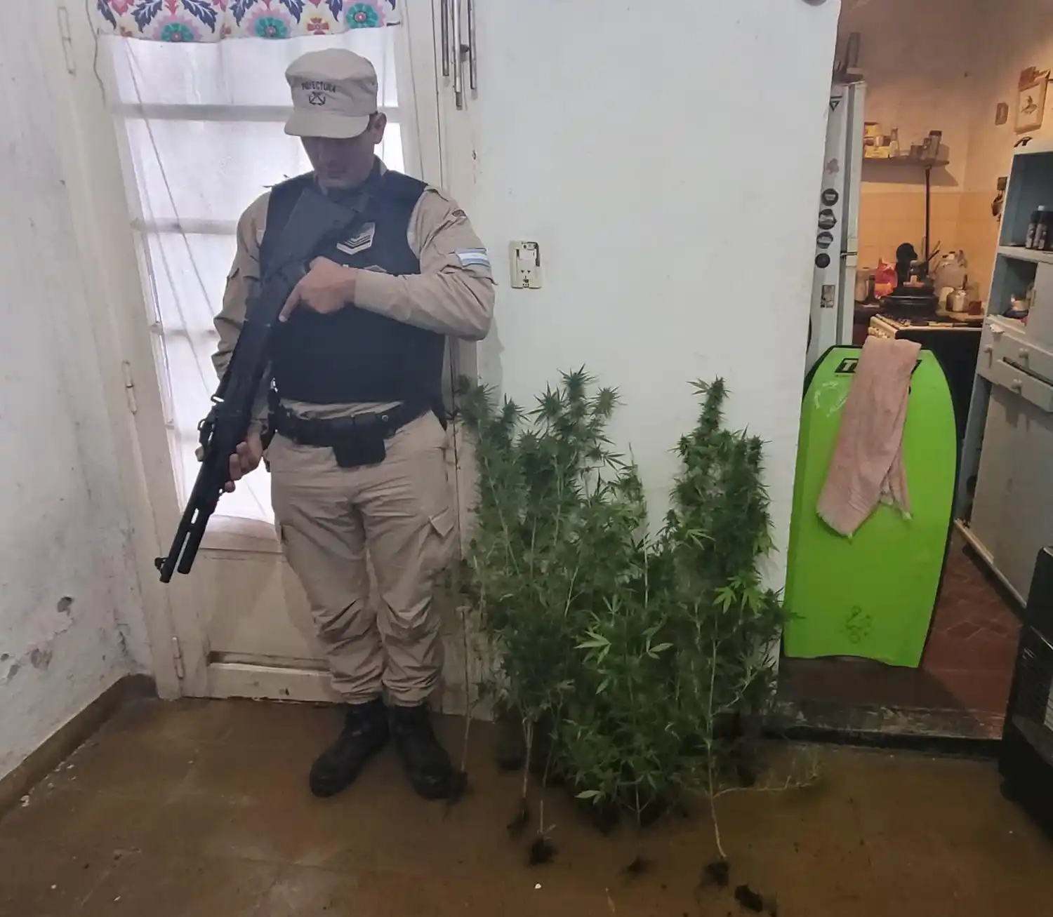 Allanamiento y detención en Necochea - 2