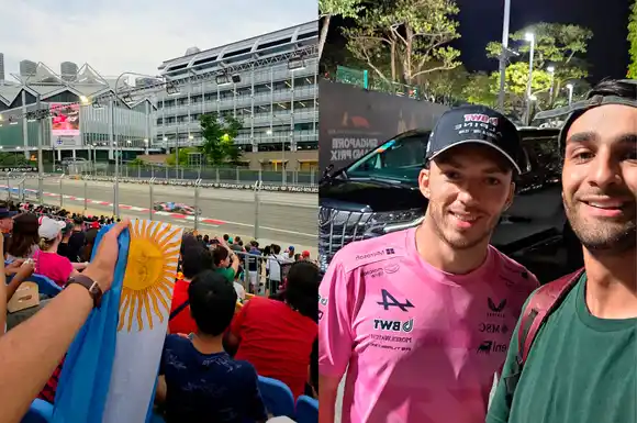 Un vecino de la región hizo una "argentineada", se coló en la Fórmula 1 y se sacó fotos hasta con Gasly: "Una locura"
