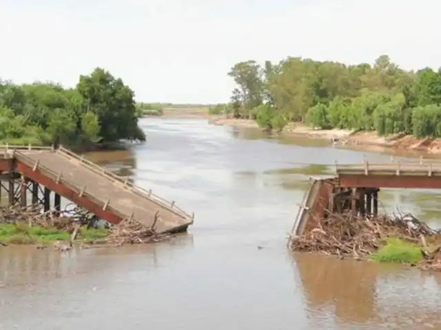 Gualeguay: Se derrumbó totalmente el viejo puente Pellegrini