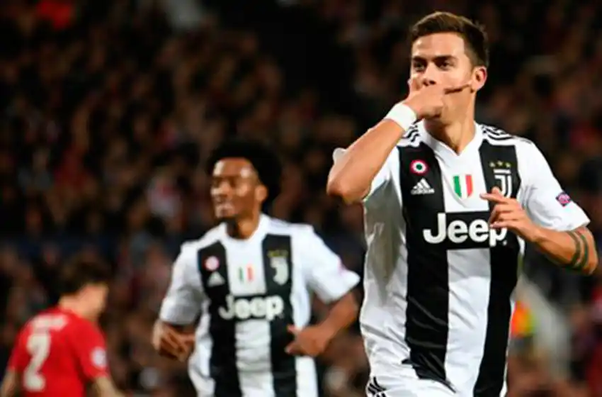 Con gol de Dybala, Juventus ganó un partido clave en Manchester