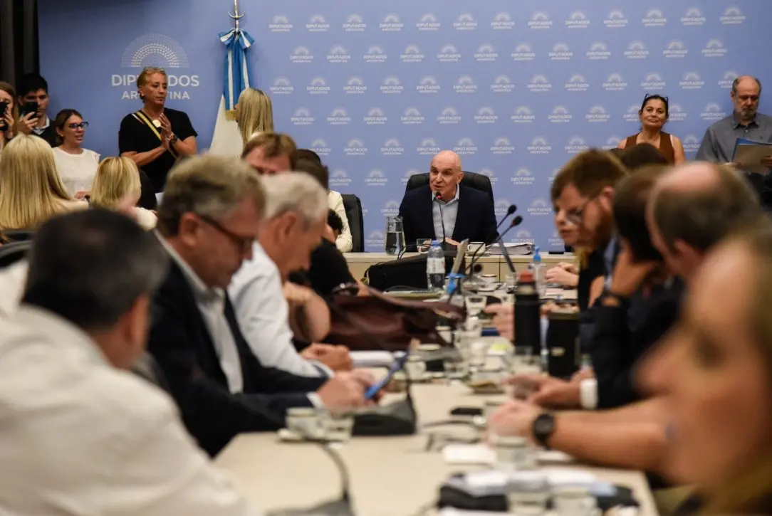 Comisión de Presupuesto y Hacienda presidida por Espert. Foto: Diputados