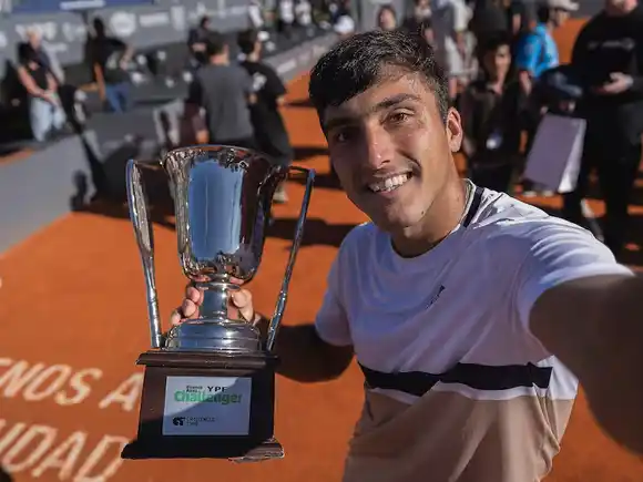 Román Burruchaga es el campeón nuevo del Challenger de Buenos Aires