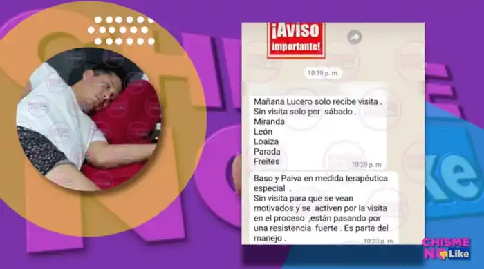 La instrucción de castigo que incluye a Chyno y otros paciente. Foto captura Youtube Chisme no like