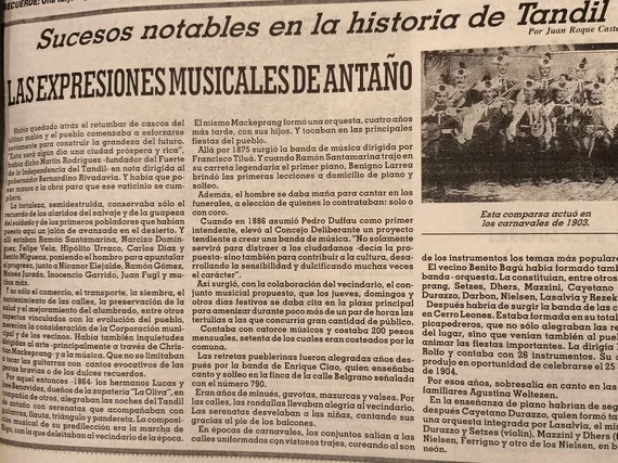 Las expresiones musicales de antaño
